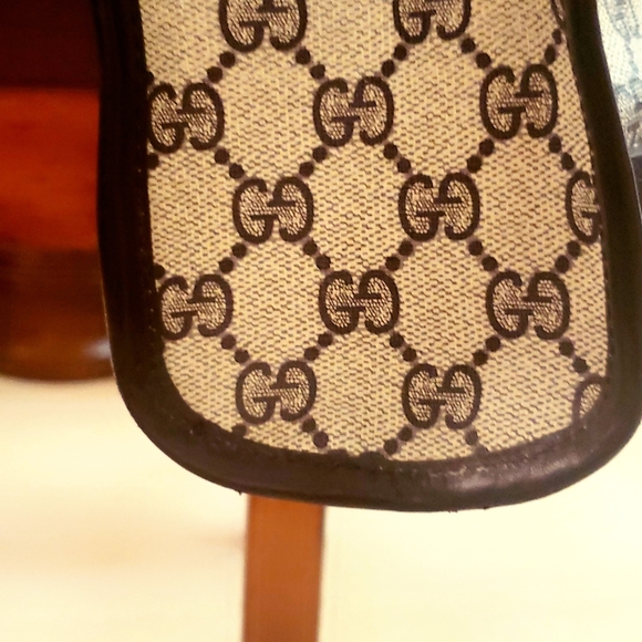 Gucci tote blue an gray GG PRINT HARD CANVAS - Picture 9 of 10